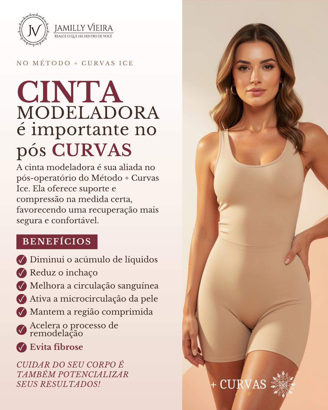 Cinta modeladora no pós +Curvas Ice